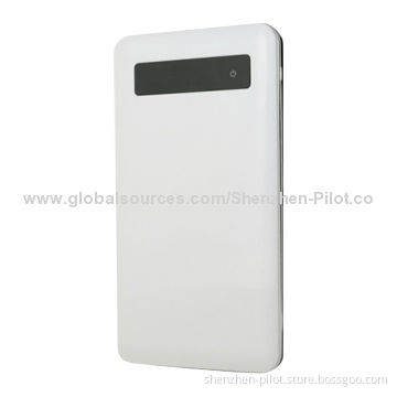 4,000mAh Universal Portable Power Bank with Thin Metal, Extreme Slim, 116 x 65 x 9mm Size